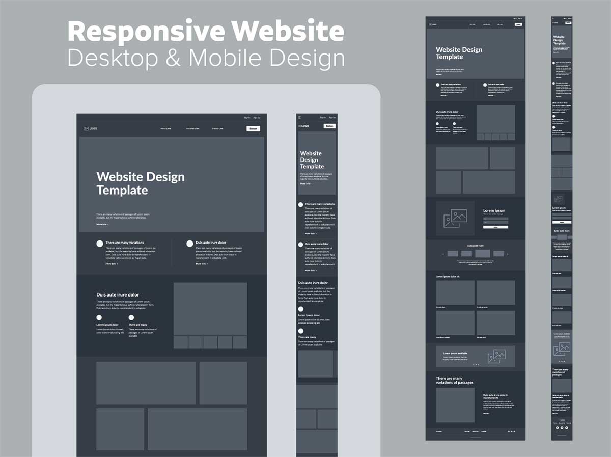 Responsive website design with mobile-first thinking.